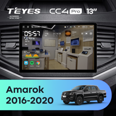 Штатная магнитола Teyes CC4 Pro 12/256 Volkswagen Amarok 1 (2016-2020) (13&quot;)