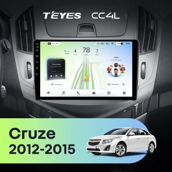 Штатная магнитола Teyes CC4L 6/64 с DTS Chevrolet Cruze J300 J308 (2012-2015) F1