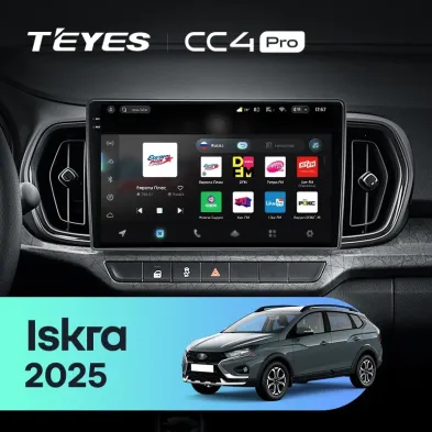 Штатная магнитола Teyes CC4 Pro 8/128 LADA Iskra SW Cross 2025 Тип-A