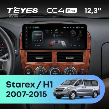 Штатная магнитола Teyes CC4 Pro 12.3" 8/128 Hyundai Grand Starex (2007-2015)