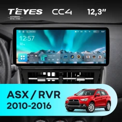 Штатная магнитола Teyes CC4 12.3" 8/128 Mitsubishi ASX 1 (2010-2016) (авто с Rockford)