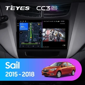 Штатная магнитола Teyes CC3 2K 4/32 Chevrolet Sail (2015-2018)
