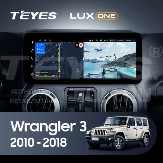 Штатная магнитола Teyes LUX ONE 4/32 Jeep Wrangler 3 JK (2010-2018) — 