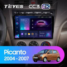 Штатная магнитола Teyes CC3 2K 4/32 Kia Picanto SA Morning (2004-2007)