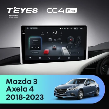 Штатная магнитола Teyes CC4 Pro 8/128 Mazda 3 (2018-2023) (0din)