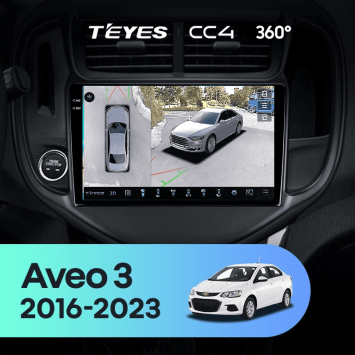 Штатная магнитола Teyes CC4 360 6/64 Chevrolet Aveo 3 (2016-2023)