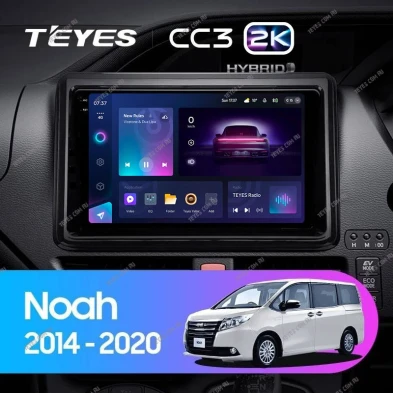 Штатная магнитола Teyes CC3 2K 4/64 Toyota Voxy III R80 (2014-2020) Правый руль