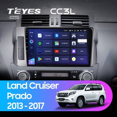 Штатная магнитола Teyes CC3L 4/64 Toyota Land Cruiser Prado 150 (2013-2017)
