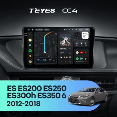 Штатная магнитола Teyes CC4 6/64 Lexus ES ES200 ES250 ES300h ES350 XV60 VI (2012-2018) Тип-C