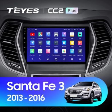 Штатная магнитола Teyes CC2 Plus 4/64 Hyundai Santa Fe 3 (2013-2016) Тип-A