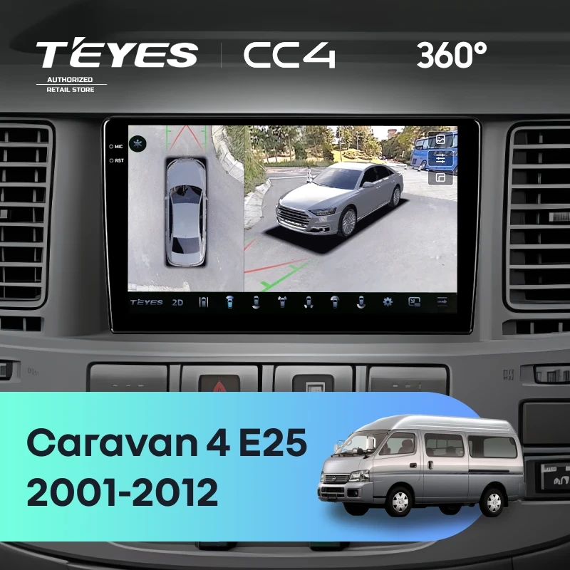 Штатная магнитола Teyes CC4 360 6/64 Nissan Caravan 4 E25 (2001-2012)