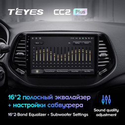 Штатная магнитола Teyes CC2 Plus 6/128 Jeep Compass 2 MP (2016-2018)