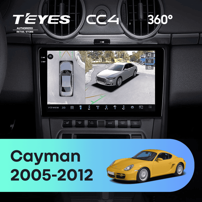Штатная магнитола Teyes CC4 360 8/128 Porsche Cayman 987 (2005-2012)