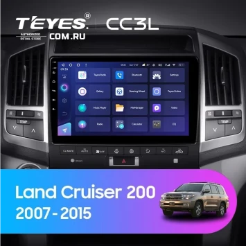 Штатная магнитола Teyes CC3L 4/64 Toyota Land Cruiser 11 200 (2007-2015) F3 Тип-C