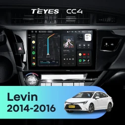 Штатная магнитола Teyes CC4 8/128 Toyota Levin 1 E180 (2014-2016) Тип-B