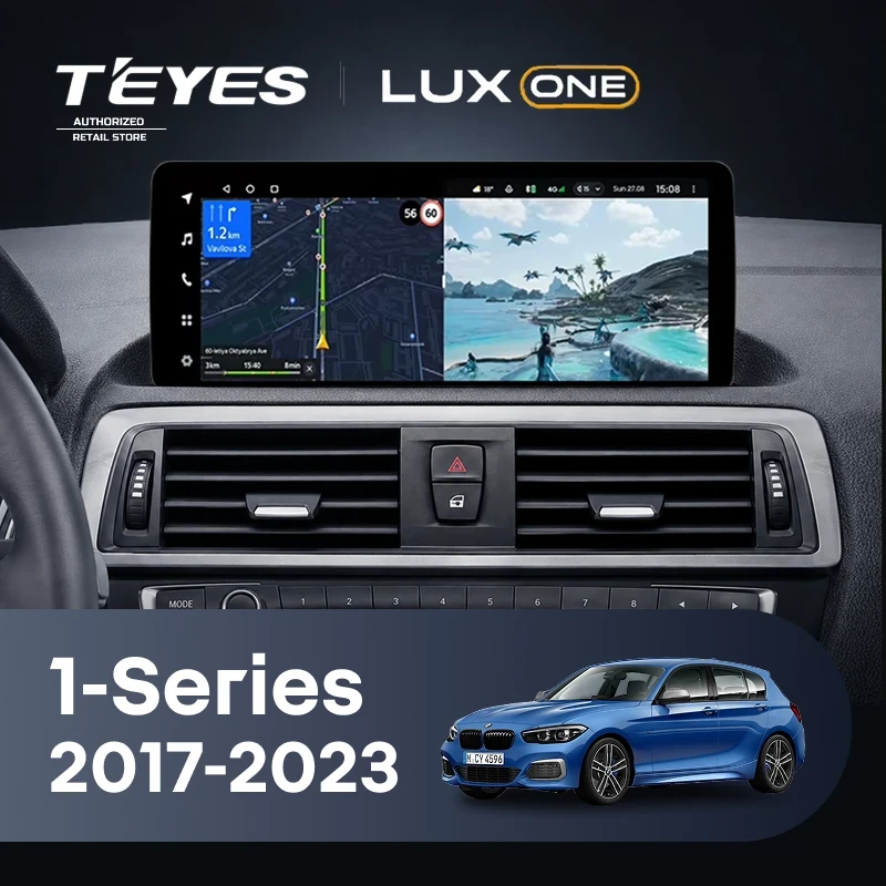 Штатная магнитола Teyes LUX ONE 360 6/128 BMW 1-Series F21 F20 F52 (EVO) (2017-2023)