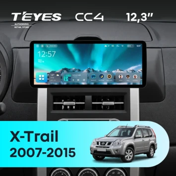 Штатная магнитола Teyes CC4 12.3" 6/64 Nissan X-Trail T31 (2007-2015) Тип-B