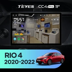 Штатная магнитола Teyes CC4 Pro 12/256 Kia Rio 4 IV FB (2020-2022) (11")