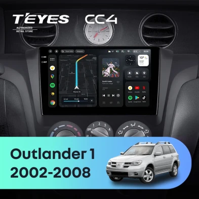 Штатная магнитола Teyes CC4 8/128 Mitsubishi Outlander 1 (2002-2008) F1