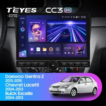 Штатная магнитола Teyes CC3 2K 6/128 Chevrolet Lacetti J200 (2004-2013) F1 Тип-A (13" с кнопками)