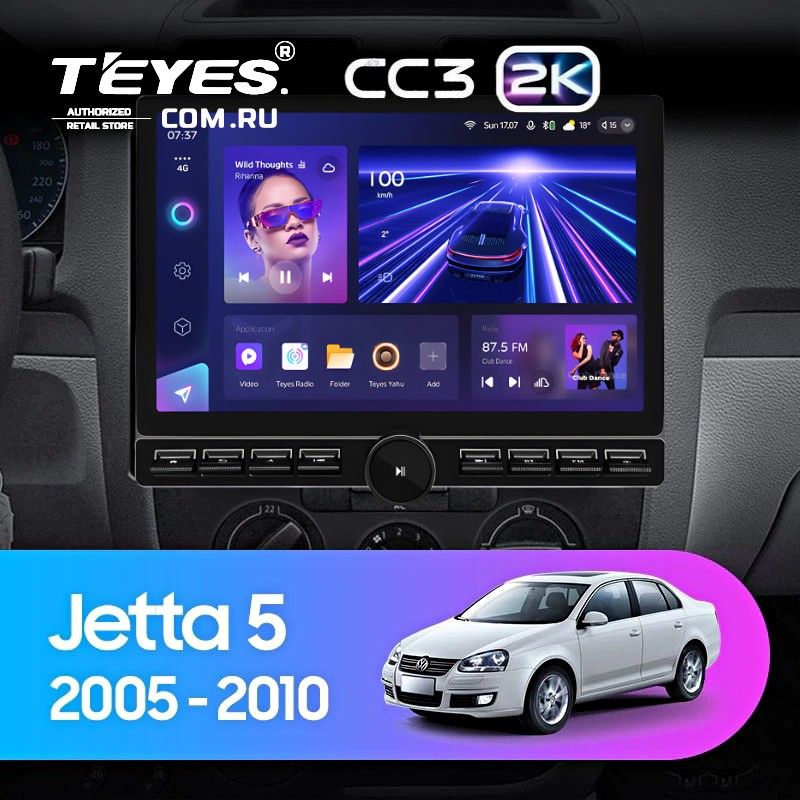 Штатная магнитола Teyes CC3 2K 6/128 Volkswagen Jetta 5 (2005-2010) (13&quot; с кнопками)