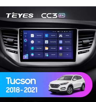 Штатная магнитола Teyes CC3 2K 4/64 Hyundai Tucson (2018-2021)