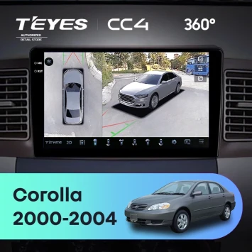 Штатная магнитола Teyes CC4 360 6/64 Toyota Corolla E130 E120 (2000-2004)