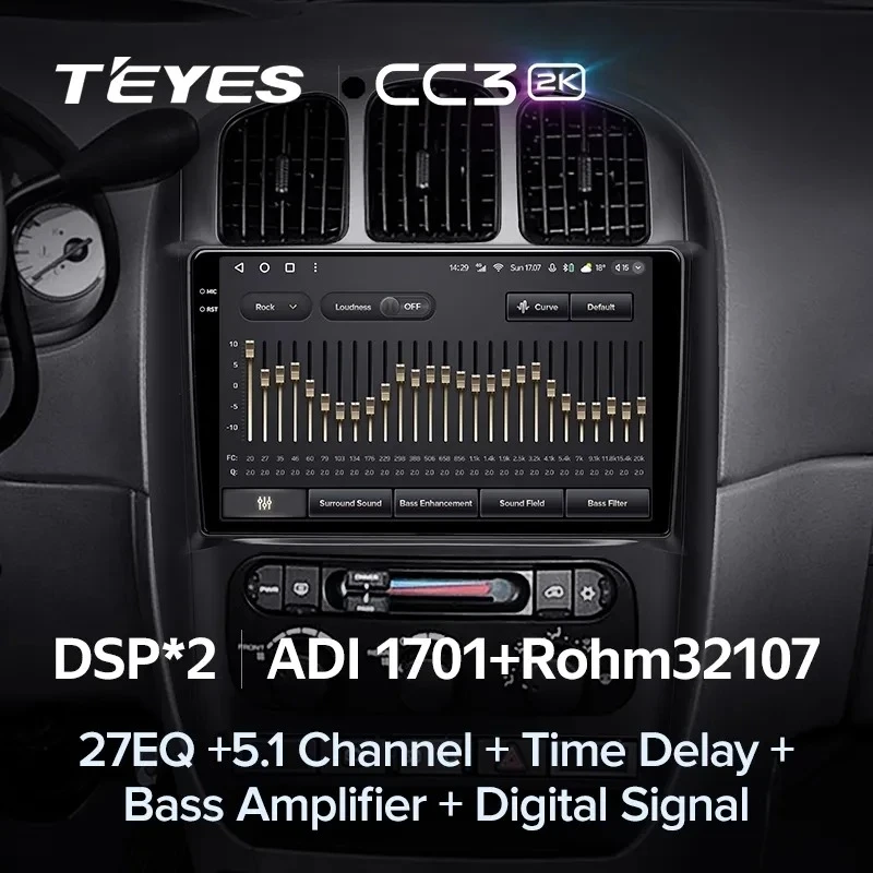 Штатная магнитола Teyes CC3 2K 4/64 Dodge Caravan 4 (2000-2007) Тип-B