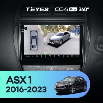 Штатная магнитола Teyes CC4 Pro 360 12/256 Mitsubishi ASX (2016-2026) Тип-A Правый руль