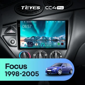 Штатная магнитола Teyes CC4 Pro 8/128 Ford Focus 1 (1998-2005)