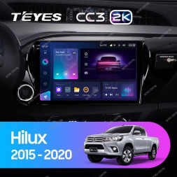 Штатная магнитола Teyes CC3 2K 360 6/128 Toyota Hilux Pick Up (2015-2020)