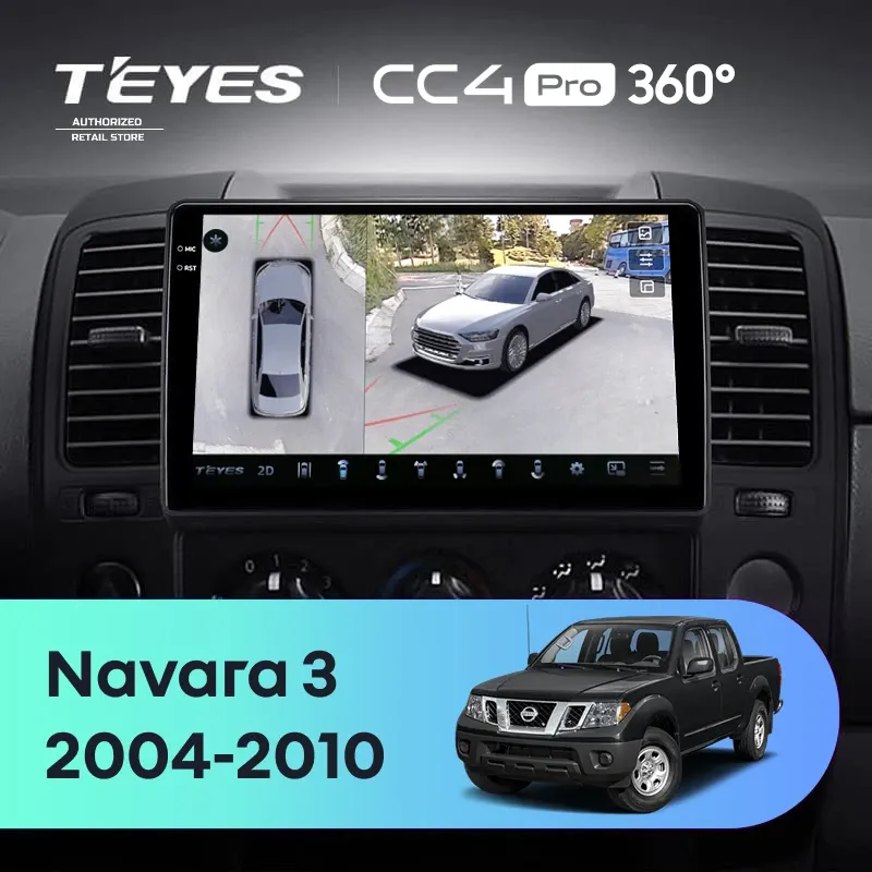 Штатная магнитола Teyes CC4 Pro 360 12/256 Nissan Navara D40 (2004-2010) F1