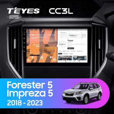 Штатная магнитола Teyes CC3L 4/32 Subaru Forester 5 (2018-2023)