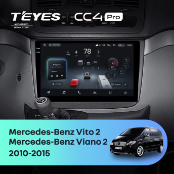 Штатная магнитола Teyes CC4 Pro 12/256 Mercedes-Benz Vito W639 (2010-2015)