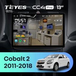 Штатная магнитола Teyes CC4 Pro 12/256 Chevrolet Cobalt 2 (2011-2018) (13")