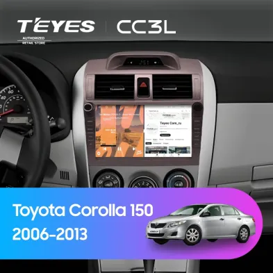 Штатная магнитола Teyes CC3L 4/32 Toyota Corolla 150 (2006-2013) F2 с кнопками