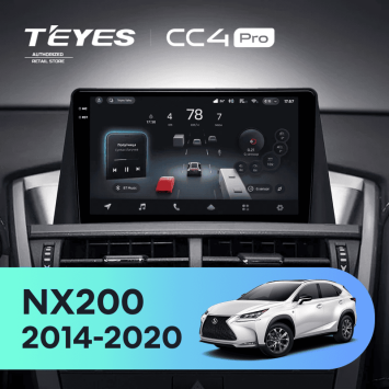 Штатная магнитола Teyes CC4 Pro 8/128 Lexus NX200 Z10 NX 200 (2014-2020) (0din)