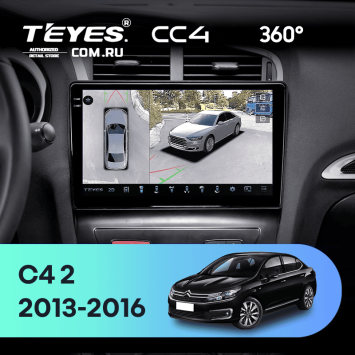 Штатная магнитола Teyes CC4 360 6/64 Citroen C4 (2013-2016) B7