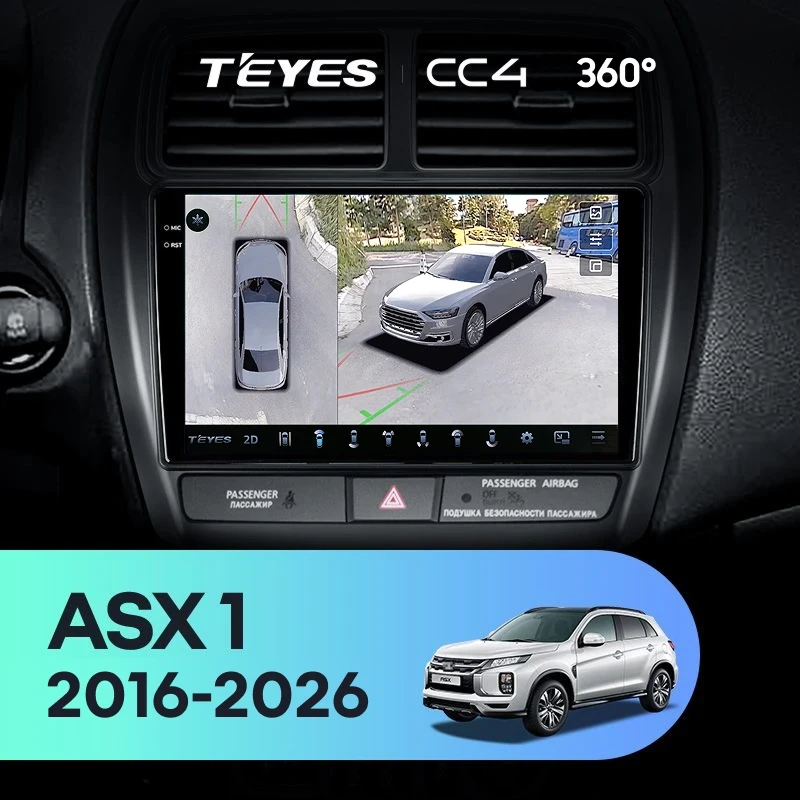 Штатная магнитола Teyes CC4 360 6/64 Mitsubishi ASX (2016-2026) Тип-B