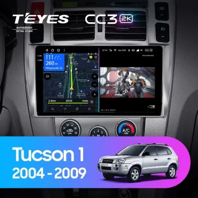 Штатная магнитола Teyes CC3 2K 4/64 Hyundai Tucson 1 (2004-2009) F1