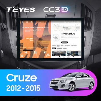 Штатная магнитола Teyes CC3 2K 4/64 Chevrolet Cruze J300 J308 (2012-2015) F1 (11")