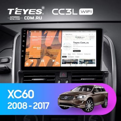 Штатная магнитола Teyes CC3L WiFi 2/32 Volvo XC60 I 1 (2008-2017) Тип-A