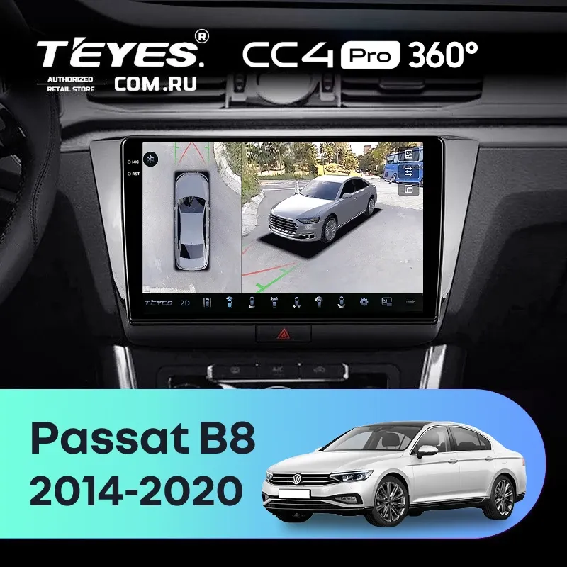 Штатная магнитола Teyes CC4 Pro 360 8/128 Volkswagen Passat B8 (2014-2020)