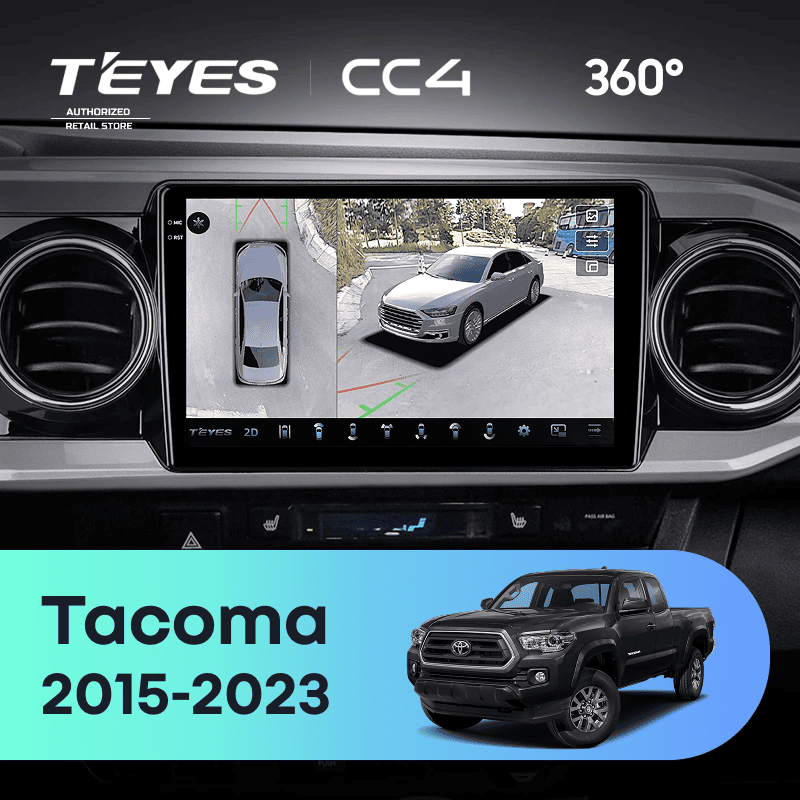 Штатная магнитола Teyes CC4 360 8/128 Toyota Tacoma N300 (2015-2023) F2