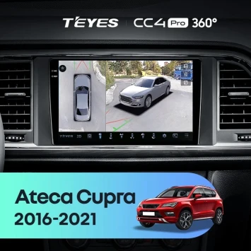 Штатная магнитола Teyes CC4 Pro 360 8/128 Seat Ateca Cupra (2016-2021)