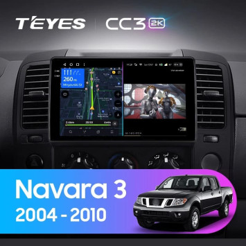 Штатная магнитола Teyes CC3 2K 4/32 Nissan Navara D40 (2004-2010) F1