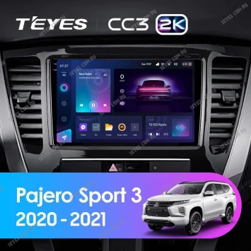 Штатная магнитола Teyes CC3 2K 360 6/128 Mitsubishi Pajero Sport 3 (2020-2021)