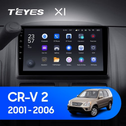 Штатная магнитола Teyes X1 4G 2/32 Honda CR-V 2 (2001-2006)