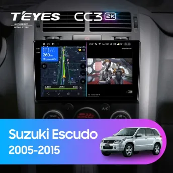 Штатная магнитола Teyes CC3 2K 360 6/128 Suzuki Escudo (2005 2015)