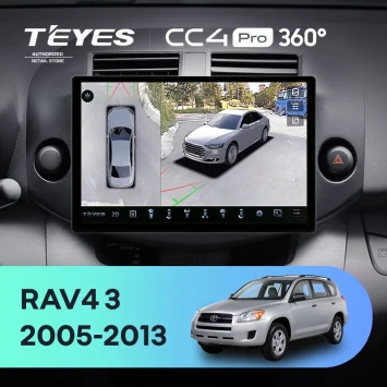 Штатная магнитола Teyes CC4 Pro 360 8/128 Toyota RAV4 3 XA30 (2005-2013) F2 (11")
